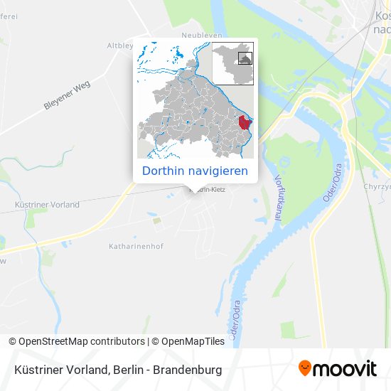 Küstriner Vorland Karte