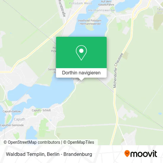 Waldbad Templin Karte