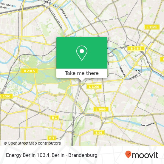 Energy Berlin 103,4 Karte