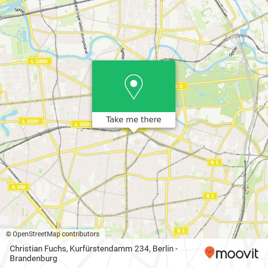 Christian Fuchs, Kurfürstendamm 234 Karte
