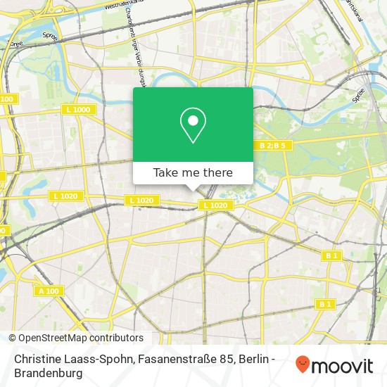 Christine Laass-Spohn, Fasanenstraße 85 Karte