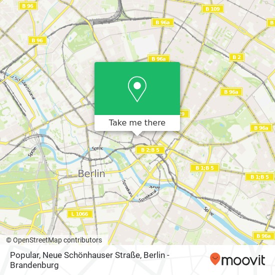 Popular, Neue Schönhauser Straße Karte