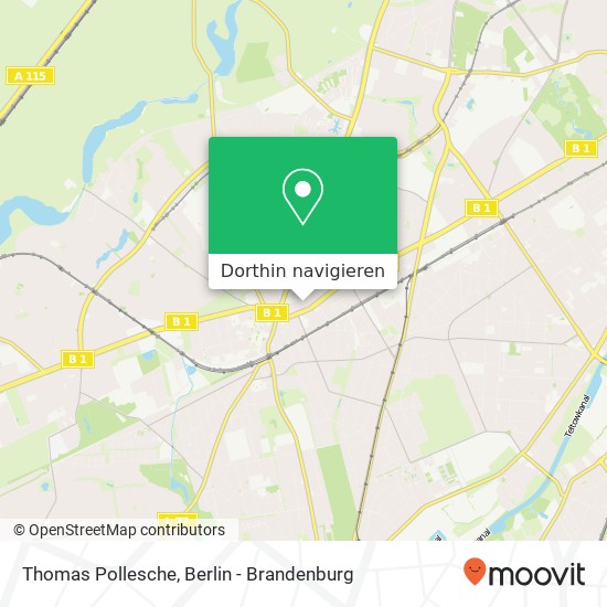 Thomas Pollesche, Charlottenburger Straße 4 Karte