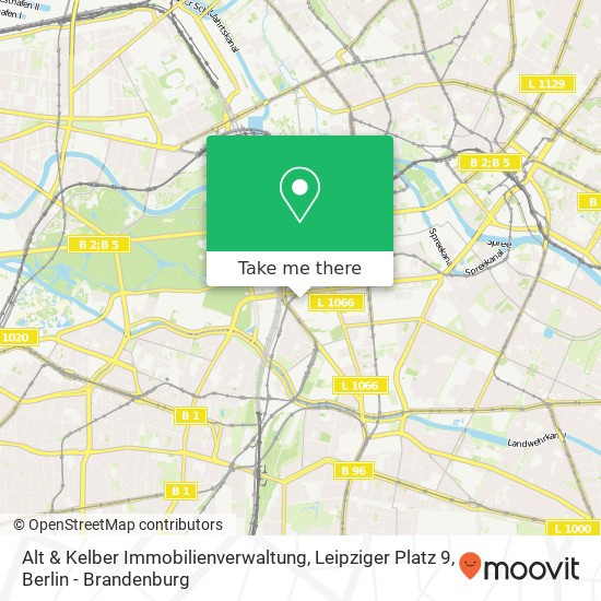 Alt & Kelber Immobilienverwaltung, Leipziger Platz 9 Karte