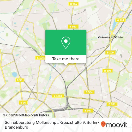 Schreibberatung Möllerscript, Kreuzstraße 9 Karte