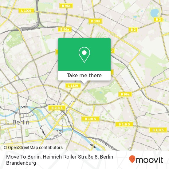 Move To Berlin, Heinrich-Roller-Straße 8 Karte