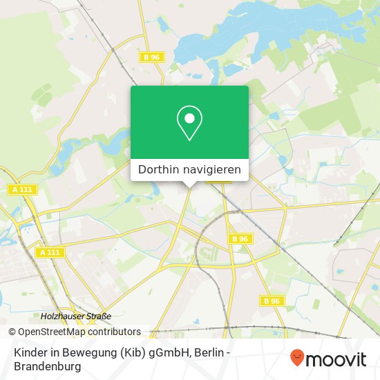 Kinder in Bewegung (Kib) gGmbH, Hermsdorfer Straße 18 Karte