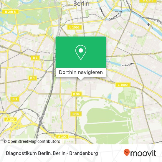 Diagnostikum Berlin, Bergmannstraße Karte