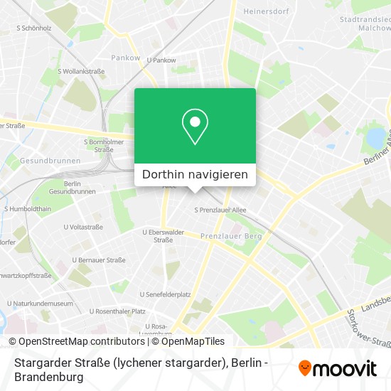 Stargarder Straße (lychener stargarder) Karte