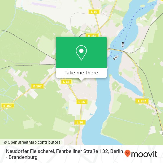 Neudorfer Fleischerei, Fehrbelliner Straße 132 Karte