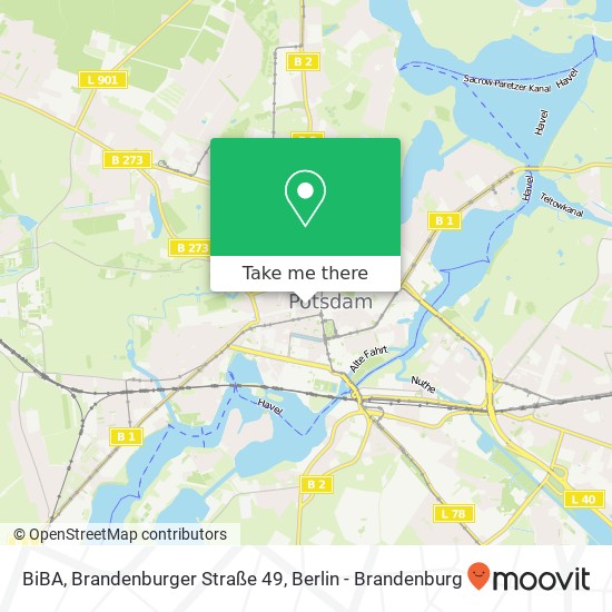 BiBA, Brandenburger Straße 49 Karte