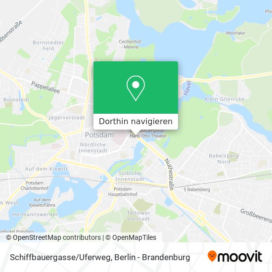Schiffbauergasse/Uferweg Karte