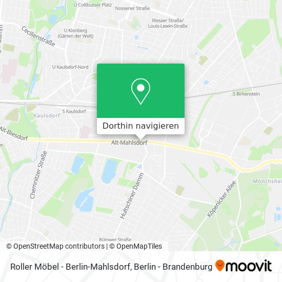 Roller Möbel - Berlin-Mahlsdorf Karte
