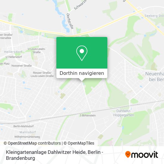 Kleingartenanlage Dahlwitzer Heide Karte
