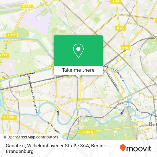 Ganatext, Wilhelmshavener Straße 36A Karte