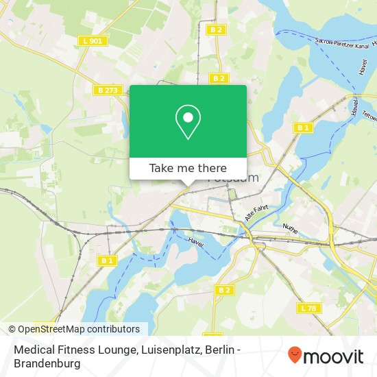 Medical Fitness Lounge, Luisenplatz Karte