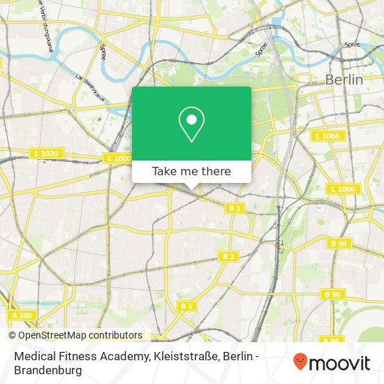 Medical Fitness Academy, Kleiststraße Karte