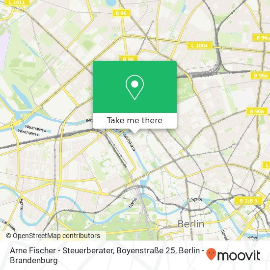 Arne Fischer - Steuerberater, Boyenstraße 25 Karte