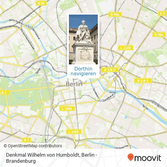 Denkmal Wilhelm von Humboldt Karte