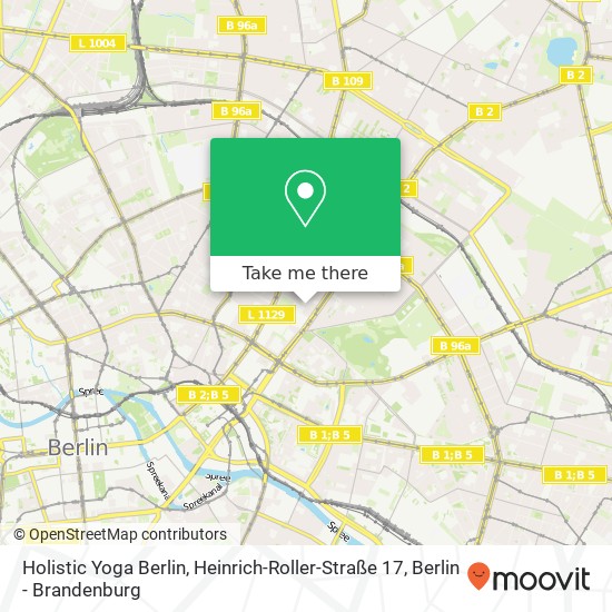 Holistic Yoga Berlin, Heinrich-Roller-Straße 17 Karte