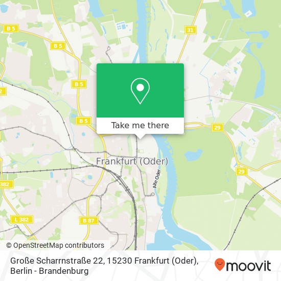 Große Scharrnstraße 22, 15230 Frankfurt (Oder) Karte