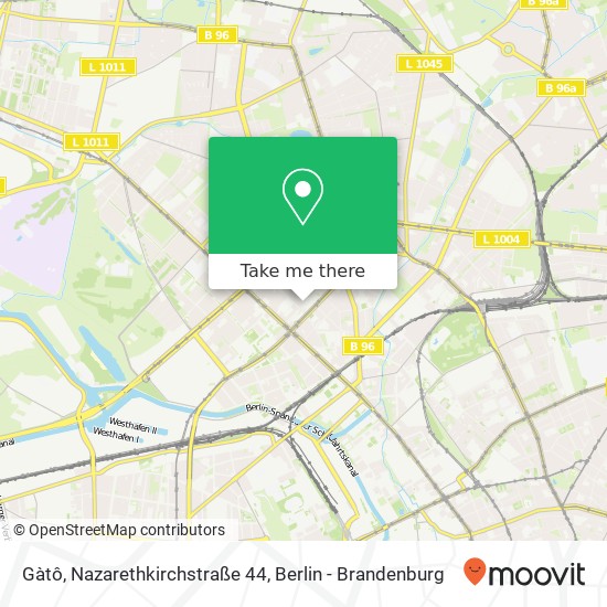 Gàtô, Nazarethkirchstraße 44 Karte