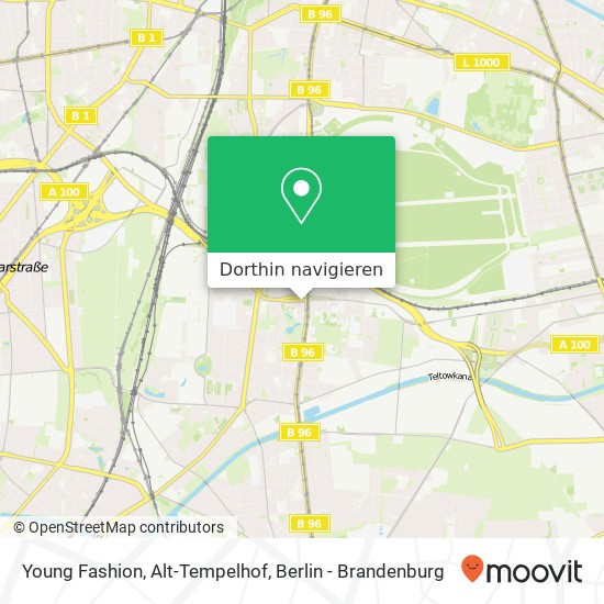 Young Fashion, Alt-Tempelhof Karte
