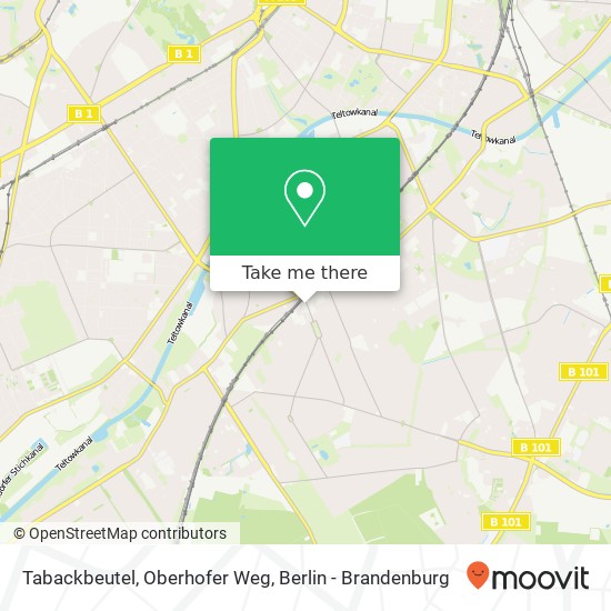 Tabackbeutel, Oberhofer Weg Karte