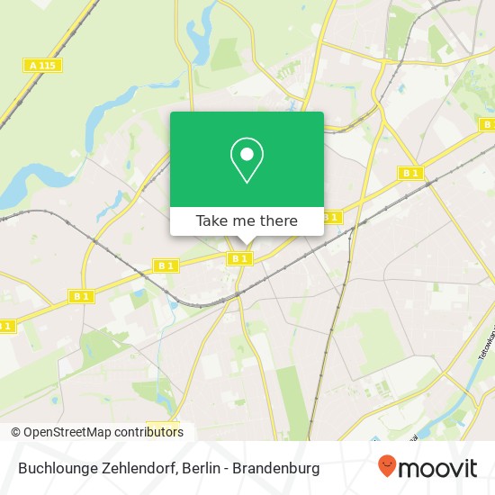 Buchlounge Zehlendorf Karte