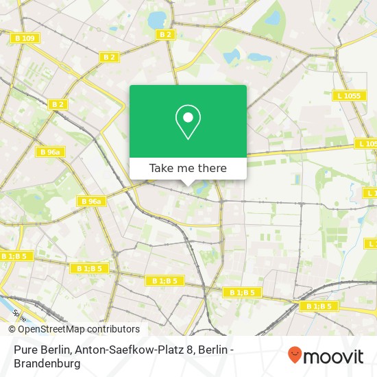 Pure Berlin, Anton-Saefkow-Platz 8 Karte