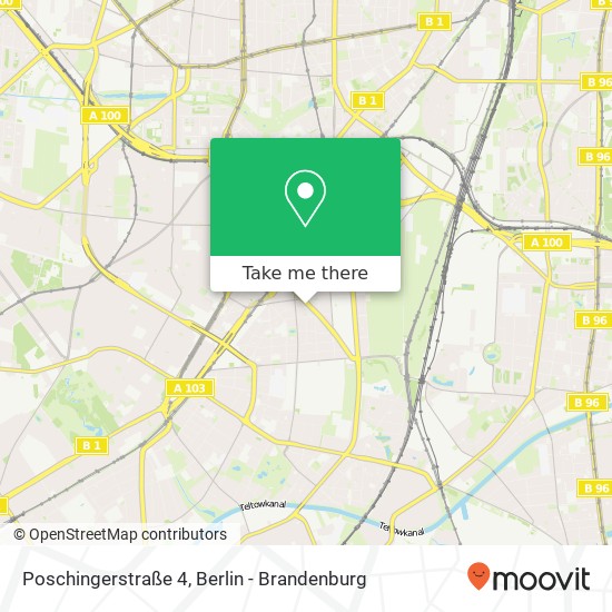 Poschingerstraße 4, Steglitz, 12157 Berlin Karte