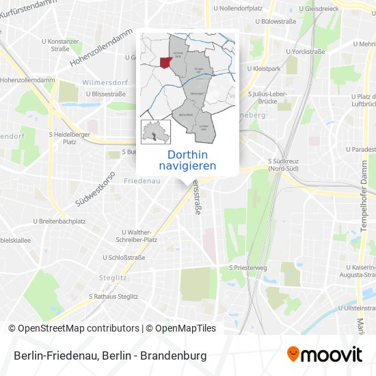 Berlin-Friedenau Karte