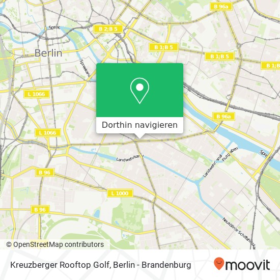 Kreuzberger Rooftop Golf, Skalitzer Straße 133 Karte