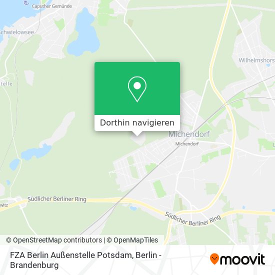 FZA Berlin Außenstelle Potsdam Karte