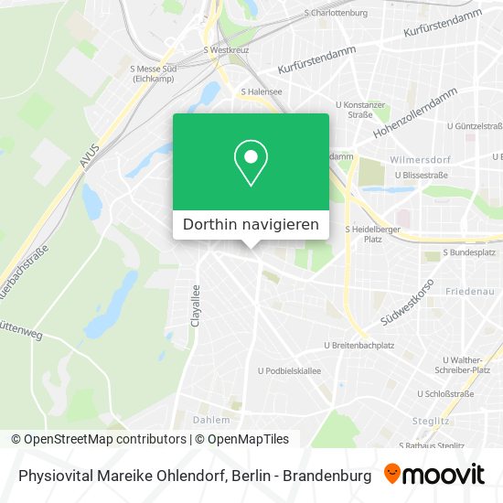 Physiovital Mareike Ohlendorf Karte