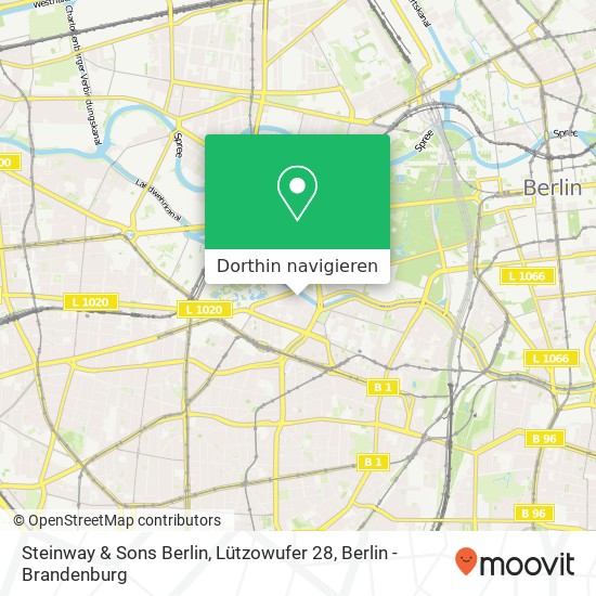 Steinway & Sons Berlin, Lützowufer 28 Karte