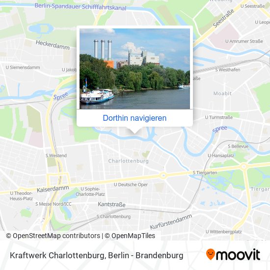 Kraftwerk Charlottenburg Karte