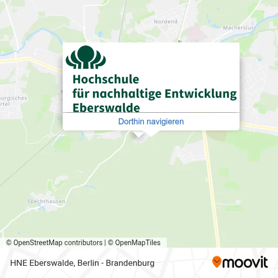 HNE Eberswalde Karte