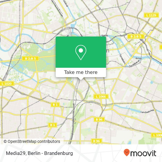 Media29, Köthener Straße 38 Karte