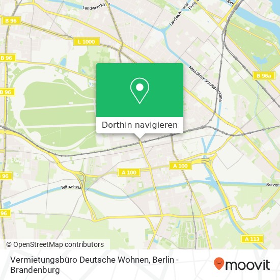 Vermietungsbüro Deutsche Wohnen, Hermannstraße 159A Karte