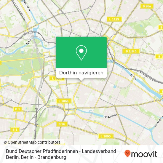 Bund Deutscher Pfadfinderinnen - Landesverband Berlin Karte