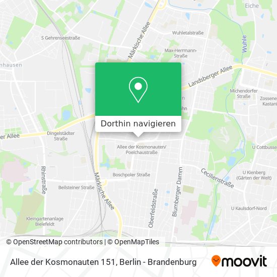 Allee der Kosmonauten 151 Karte