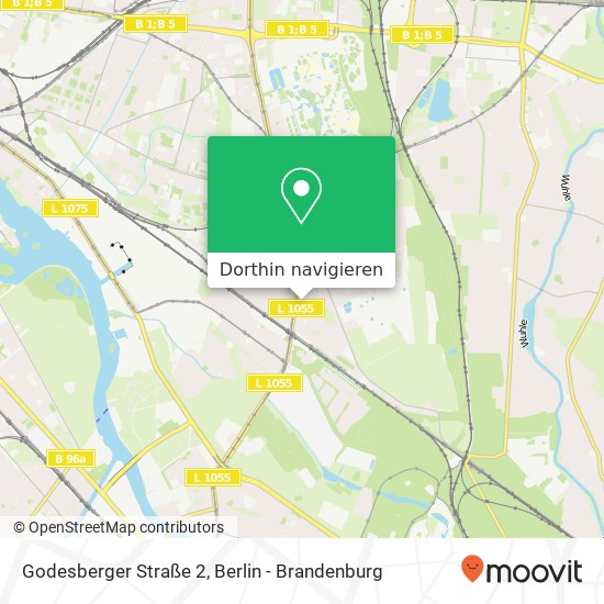 Godesberger Straße 2, Karlshorst, 10318 Berlin Karte