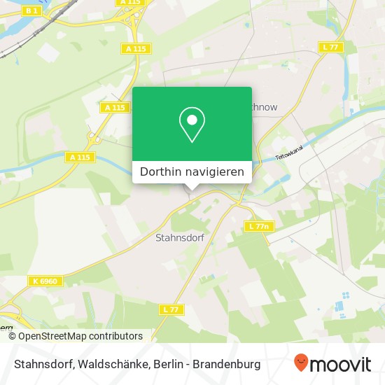Stahnsdorf, Waldschänke Karte
