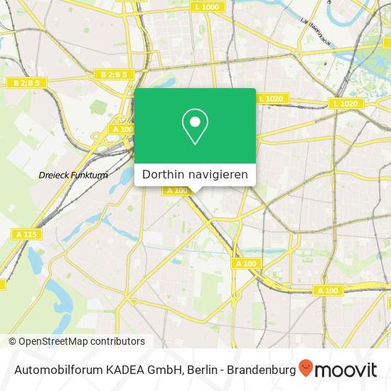 Automobilforum KADEA GmbH, Seesener Straße 58 Karte