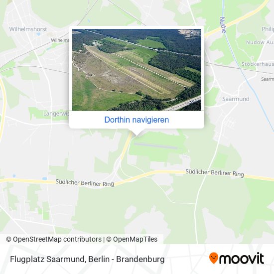 Flugplatz Saarmund Karte