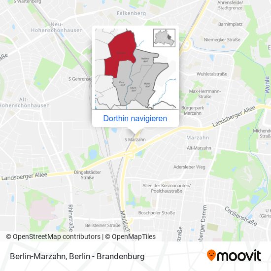 Berlin-Marzahn Karte