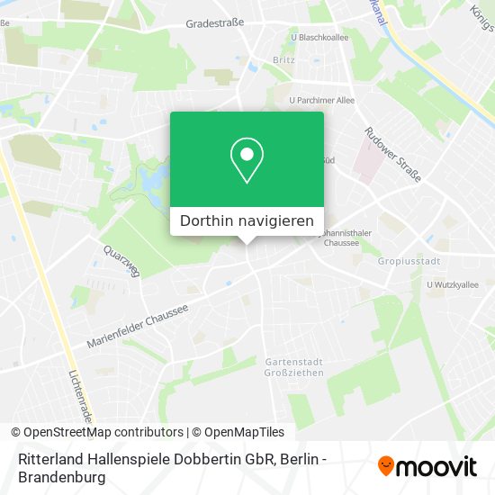 Ritterland Hallenspiele Dobbertin GbR Karte