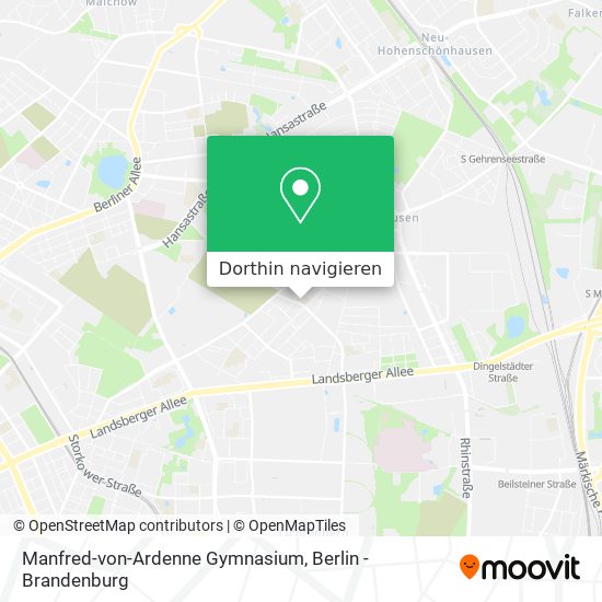 Manfred-von-Ardenne Gymnasium Karte