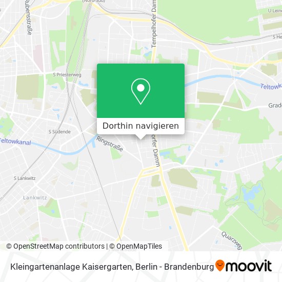 Kleingartenanlage Kaisergarten Karte